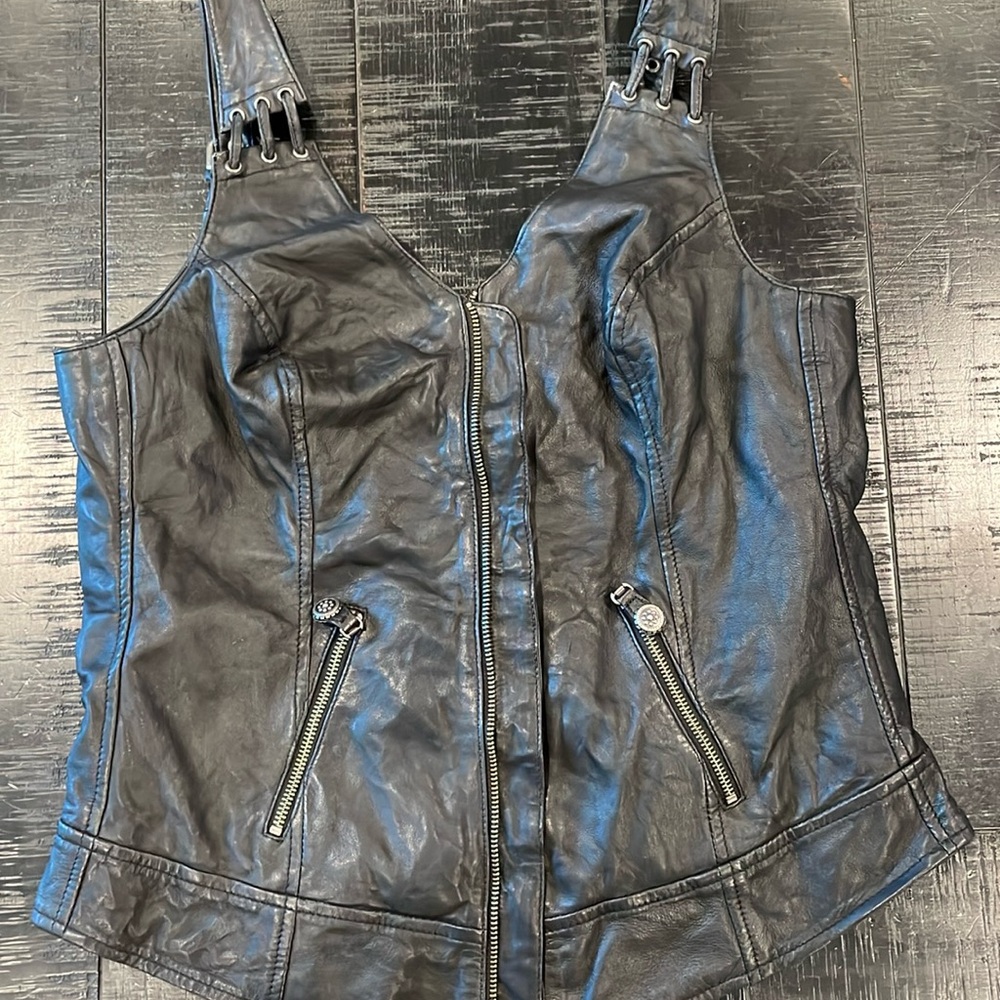 Women’s Harley Davidson leather vest